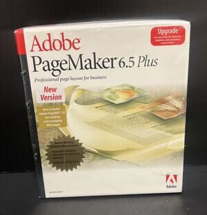 Adobe PageMaker 6.5 Plus Windows Upgrade Professional Page Layout For Business